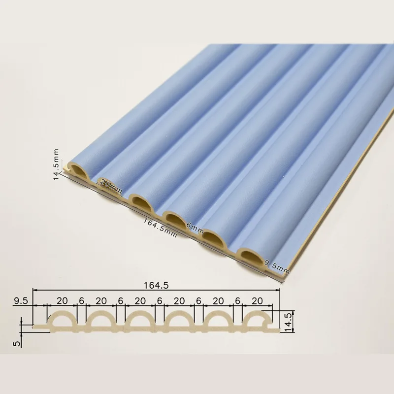 156 Panel estriado semicircular hueco de 6 rejillas