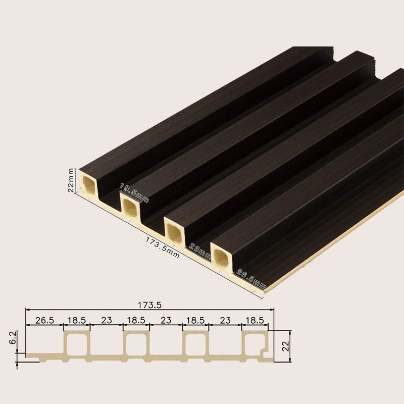 170 Panel estriado hueco de 4 rejillas