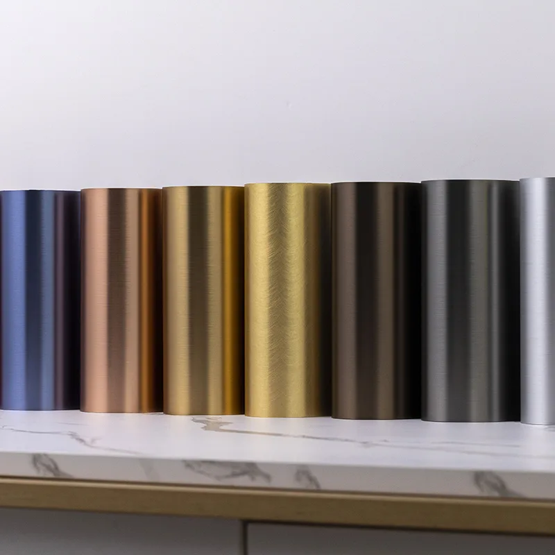 Panel de yeso resistente a impactos con textura metálica