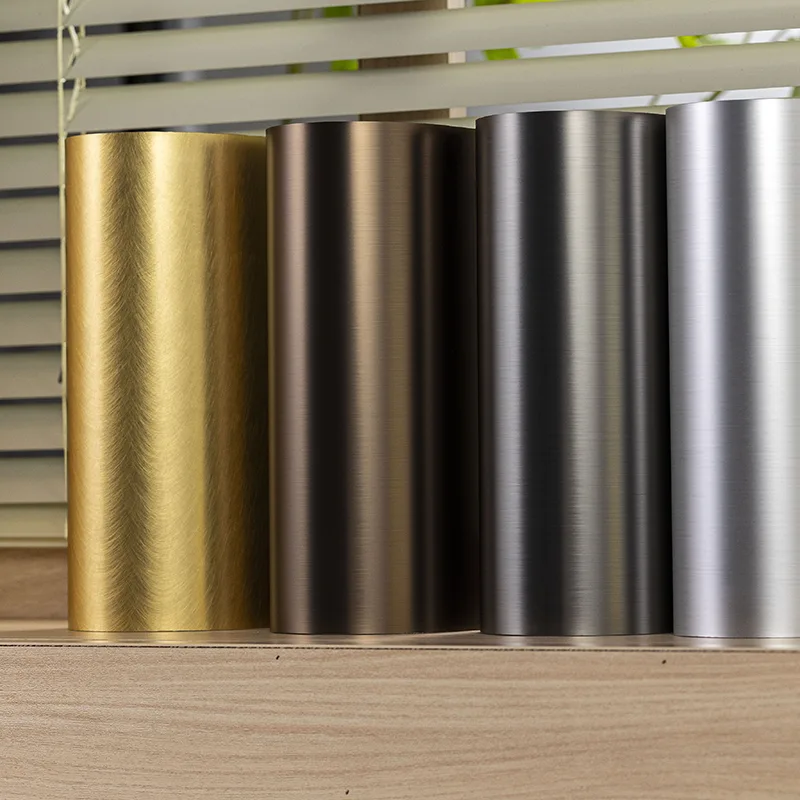 Panel de pared de fibra de bambú sólido con textura metálica