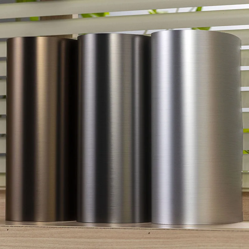 Tablero de pared resistente a impactos con textura de metal PET